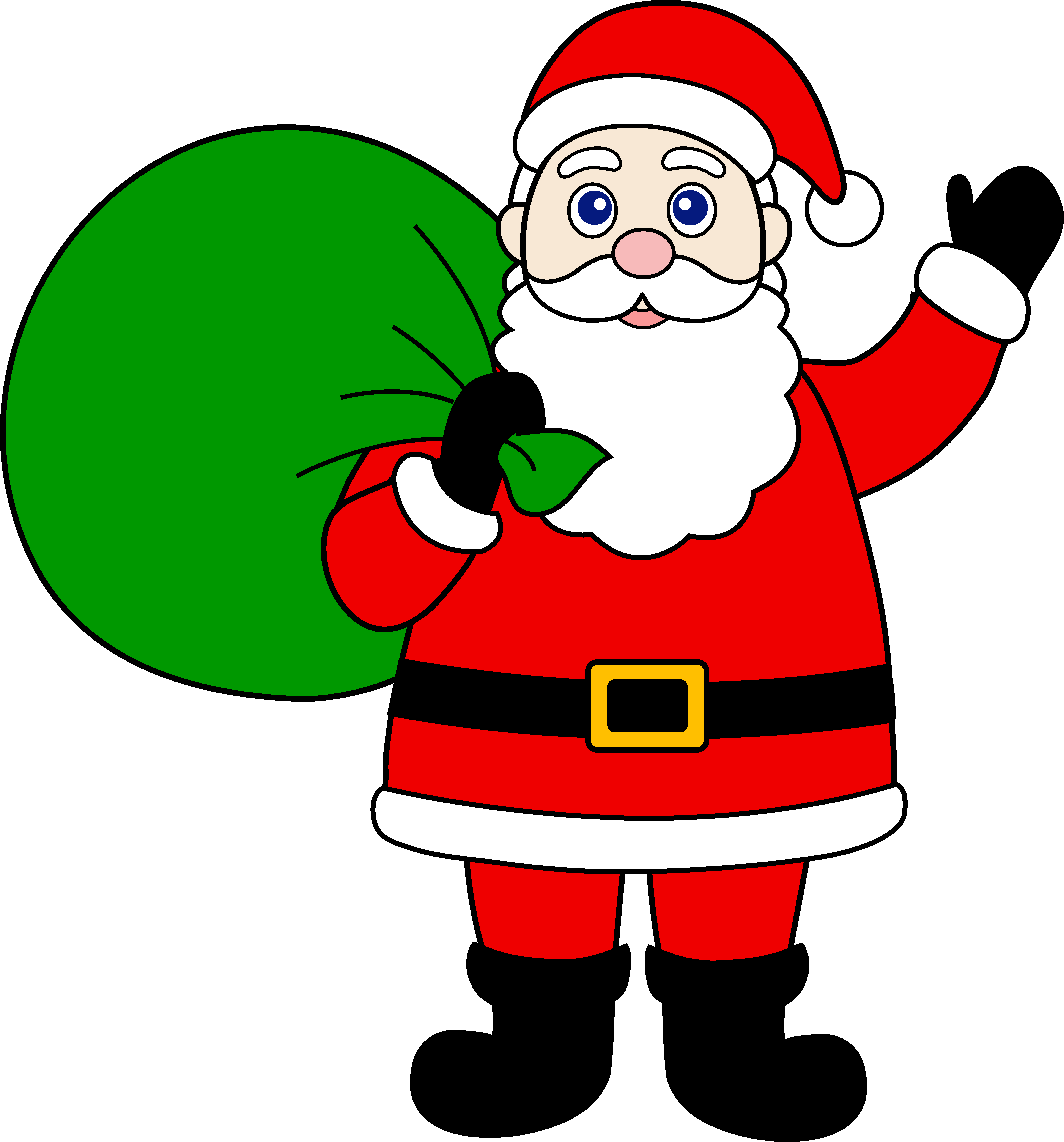 Santa Claus Clipart - Clipart For Santa Claus (830x891), Png Download