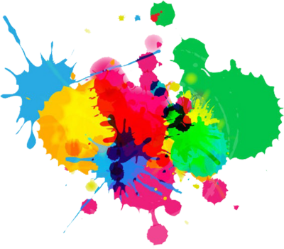 Color Splash Paint Png Ahab Clipart 5ln91o Clipart - Colours In White Background (400x351), Png Download
