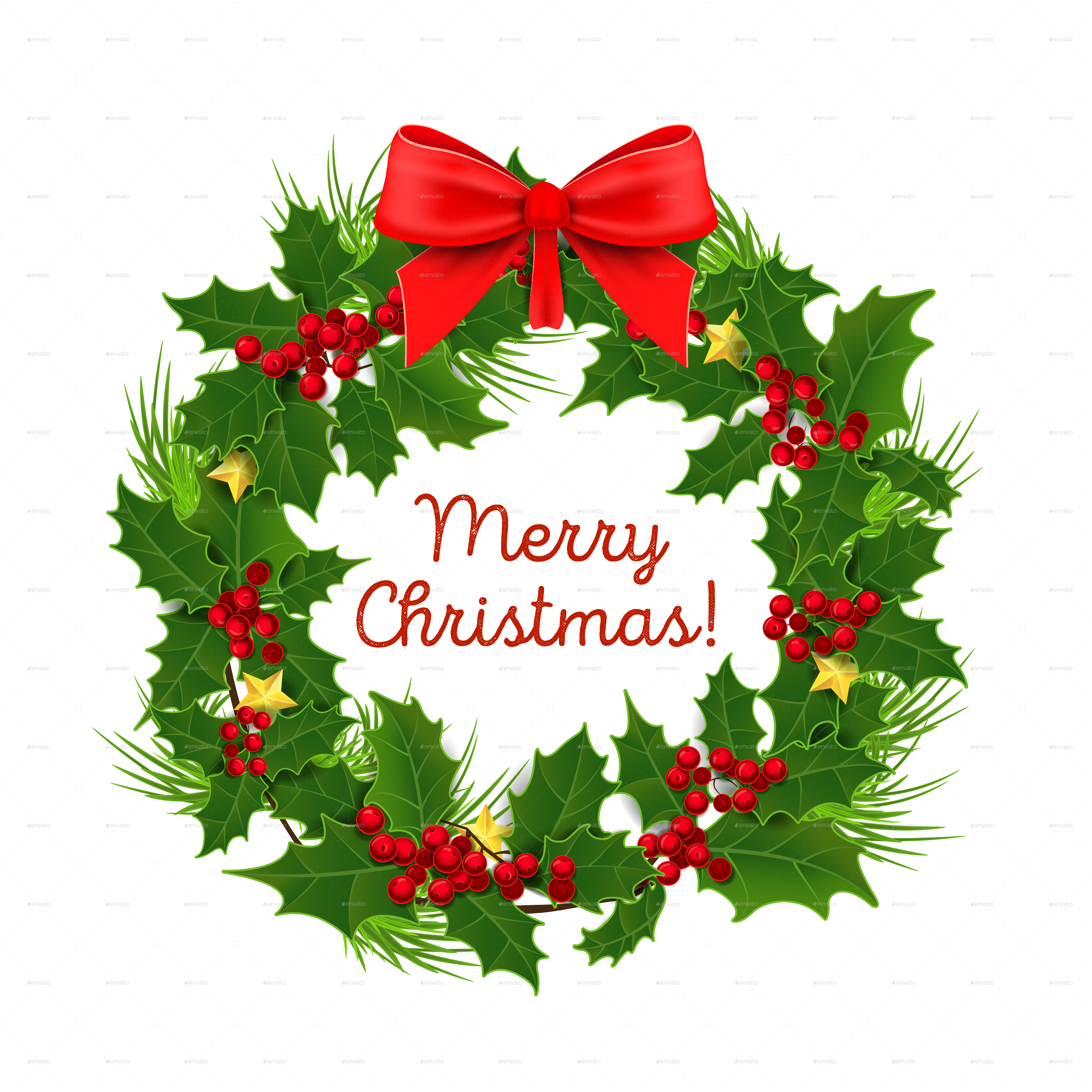 Black And White Download Decoration By Artleska Graphicriver - Merry Christmas Decorations (4167x4167), Png Download