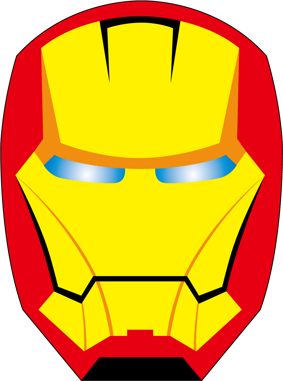 Png Free Stock Iron Man Spider Superhero Cartoon Altman - Iron Man Face Png Cartoon (1500x1501), Png Download