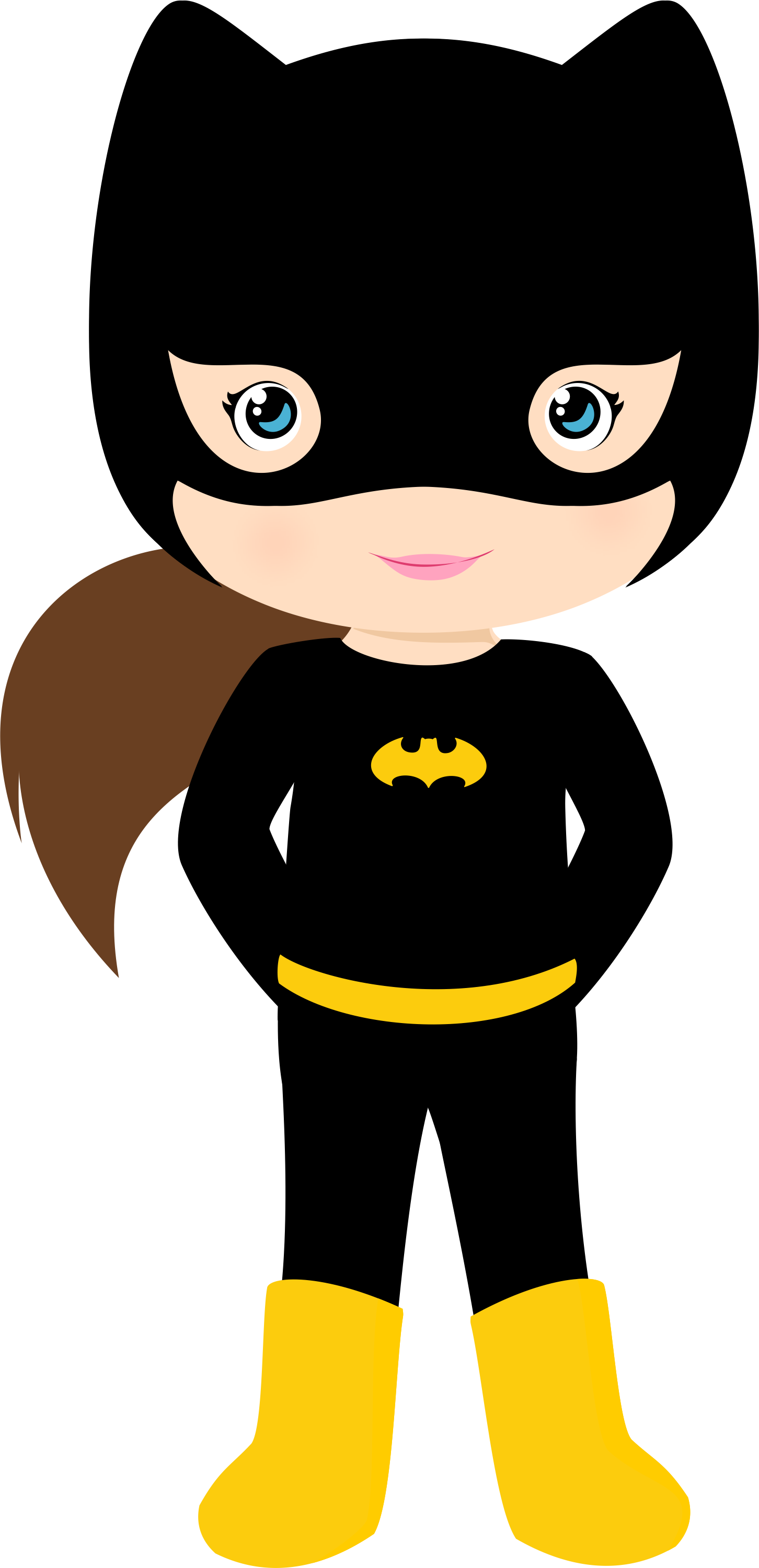 Batgirl - Batgirl Clipart (1452x3001), Png Download