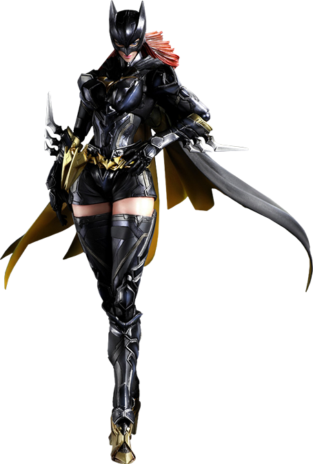 Batgirl Png File - Play Arts Kai Batgirl Dc Variant (454x673), Png Download