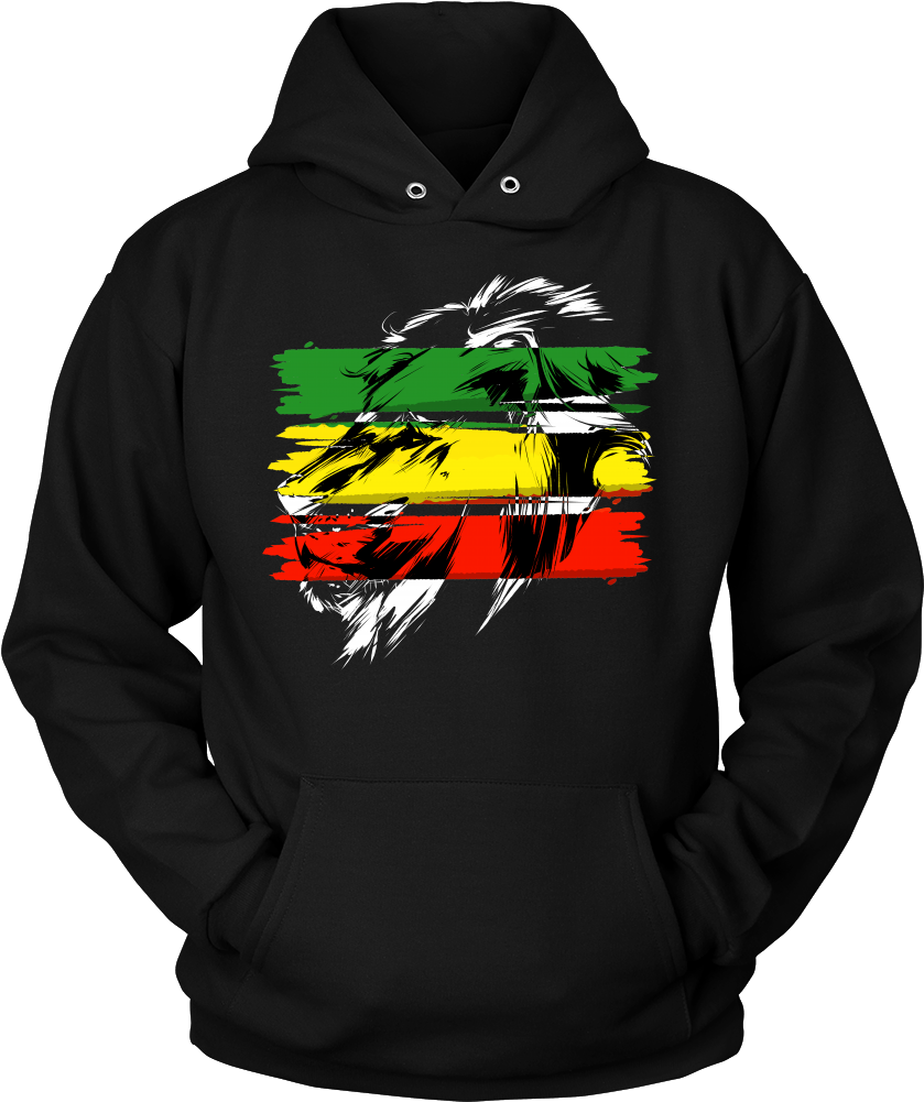 Jamaican Flag Lion Of Judah Rasta Reggae Roots Hoodie - Circle Game Hoodie (1000x1000), Png Download