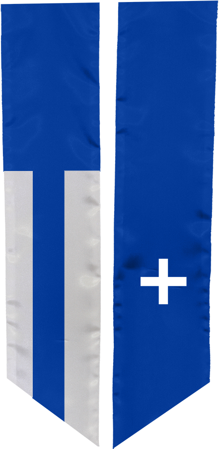 Study Abroad Sash For Greece - Cross (694x1041), Png Download