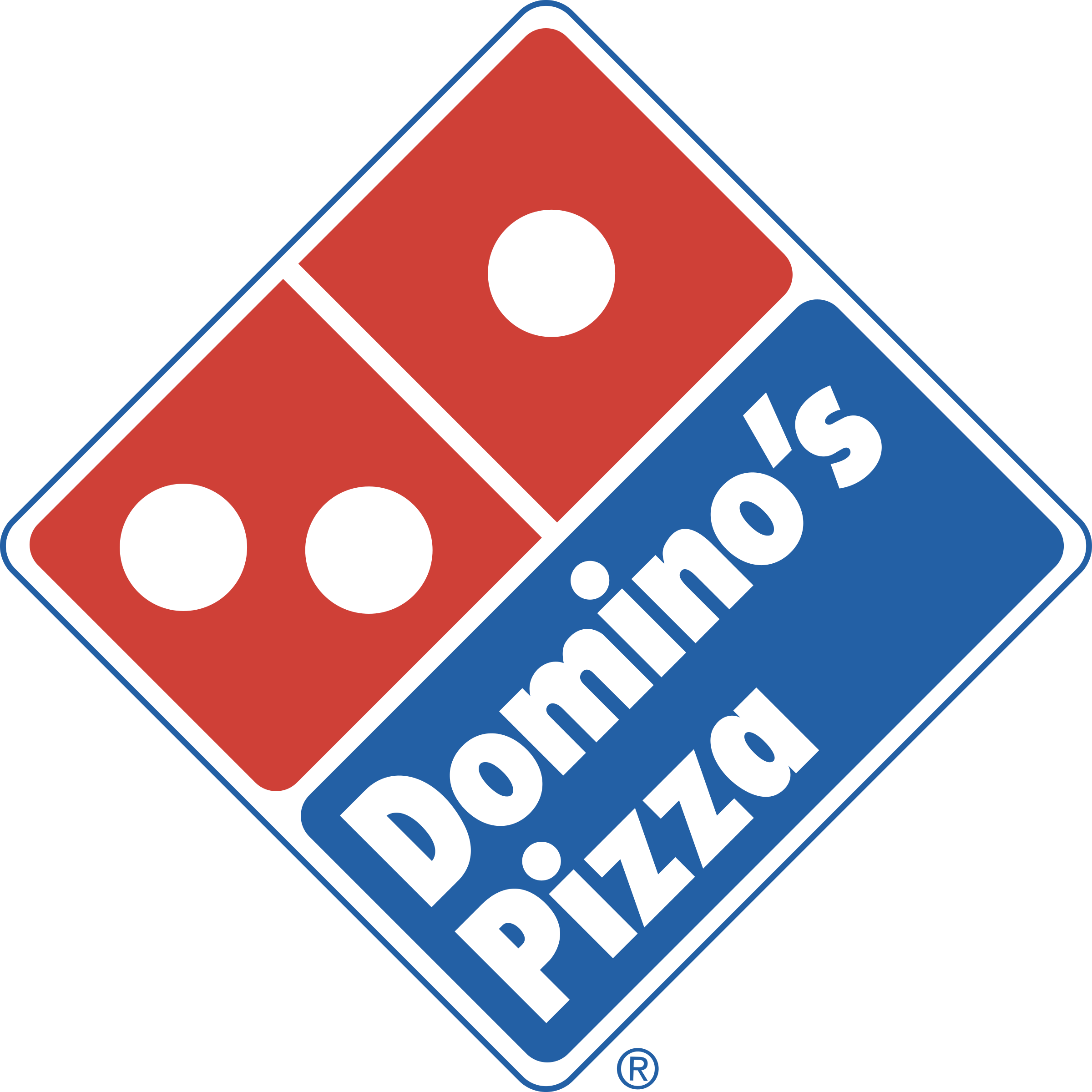 Dominos Pizza Logo Png Transparent - Dominos Pizza Logo Png (2400x2400), Png Download