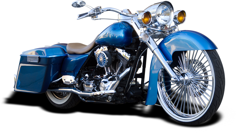 Fl And Flht - Harley Davidson Blue Transparent (800x463), Png Download