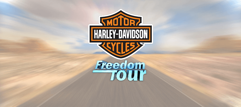 Harley Davidson Freedom Tour - Harley Davidson (970x430), Png Download