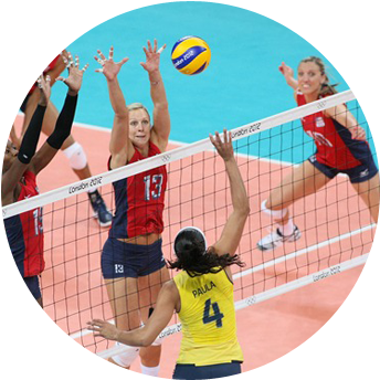 Article Thumbs Athlets In Action - Volleyball (350x350), Png Download