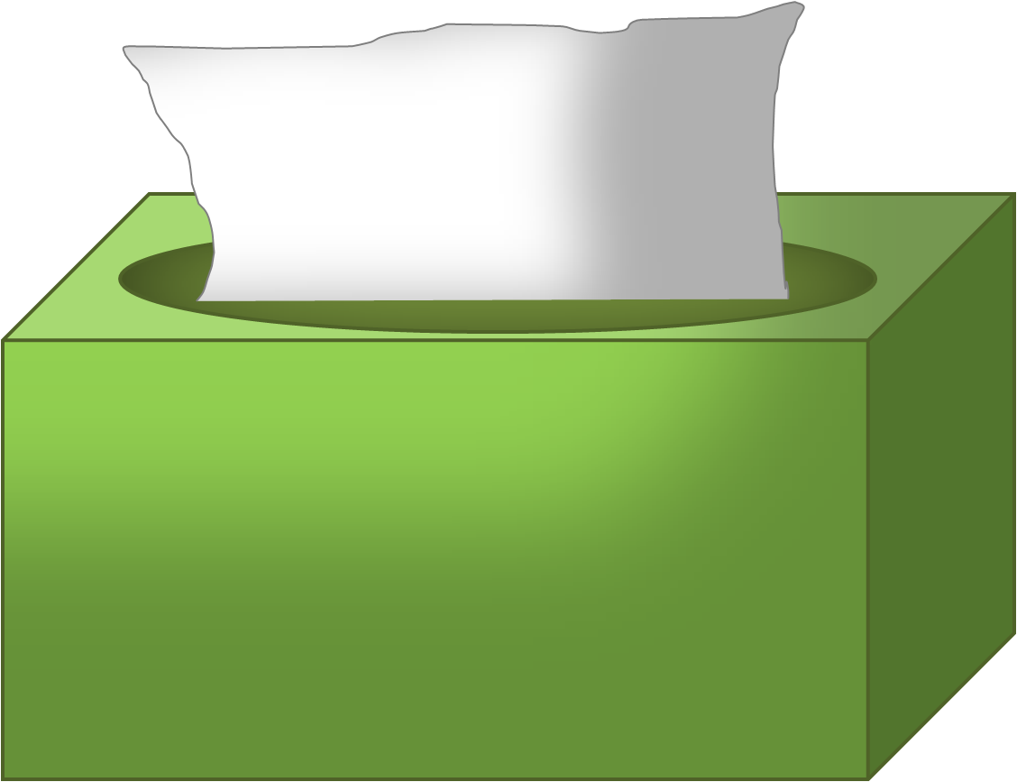 Tissue Box - Tissue Box Clipart Png (1128x867), Png Download