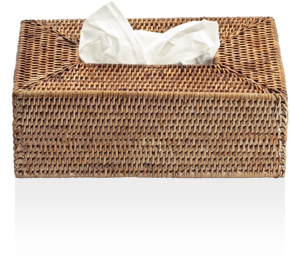 Tissue Box - Decor Walther Tissuedispenser Basket Kbx D Rotan Donker (1302x1080), Png Download