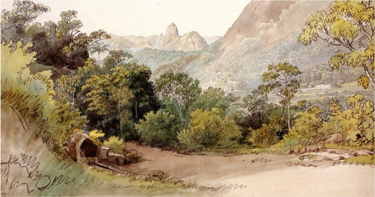 Ewbank 's Cross Section And Ender's Watercolor (1817) - Painting (1833x864), Png Download