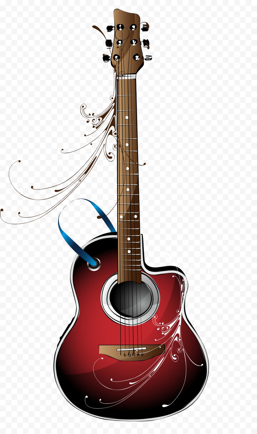 Red Electric Guitar Png Free Download - Red Electric Guitar Png (900x1520), Png Download