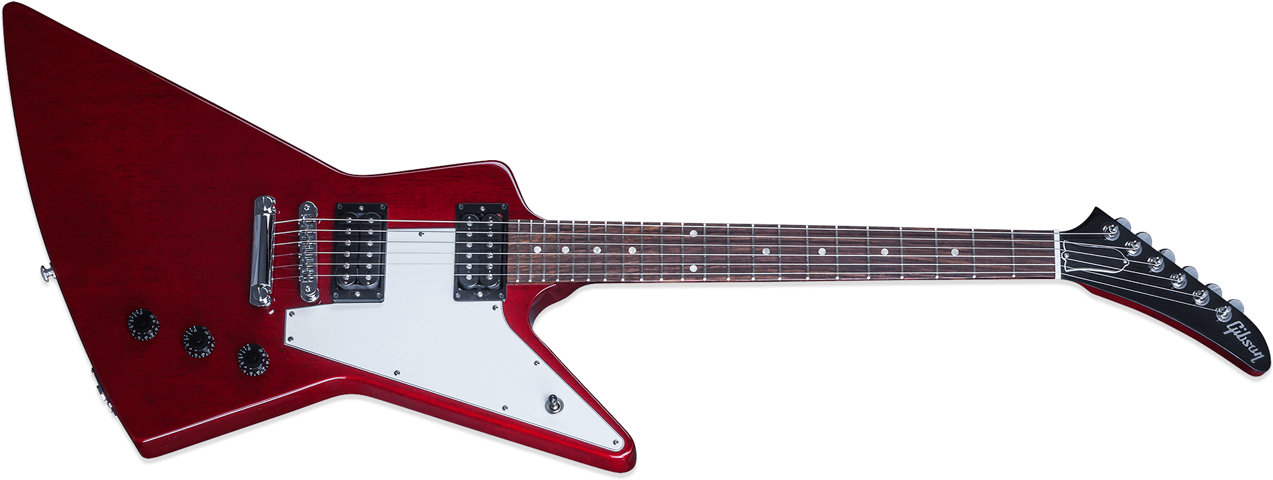 Clip Art Library Stock Explorer Guitar Planet T - Gibson Explorer 120 (1850x799), Png Download