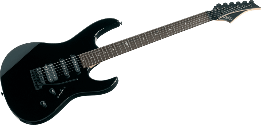 Free Png Electric Guitar Png Images Transparent - Black High Gloss Finish (850x407), Png Download