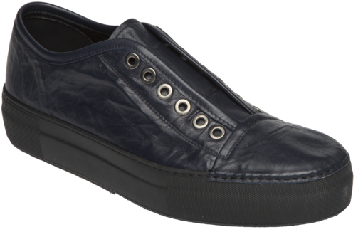 Navy Patent Sneaker (1000x667), Png Download
