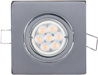 Led Spotlight High Power Square Metal - Led Metal Square Spotlight High Power 6w 2700-3000k (1024x592), Png Download