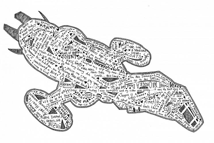 Firefly Inspired Illustration - Illustration (745x497), Png Download