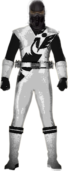 Smoke- Ninja Steel Silver Ranger - Power Ranger Ninja Steel Yellow (234x569), Png Download