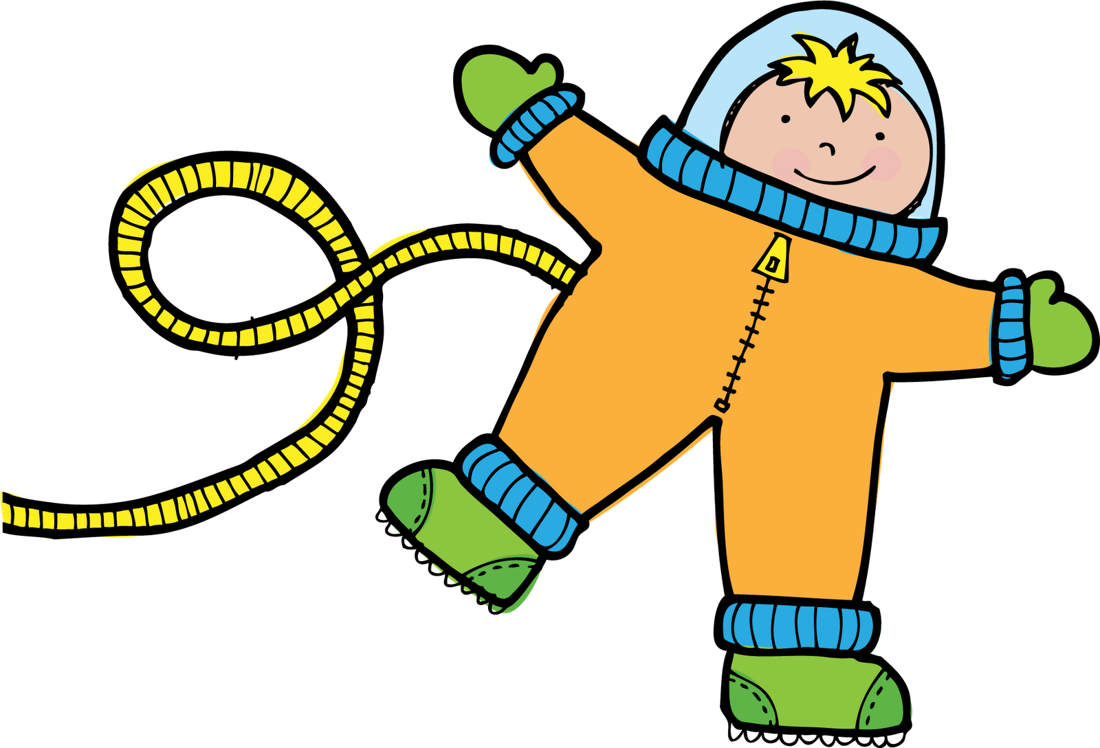 Moon Clipart For Kid - Space Kid Clipart (1600x1089), Png Download