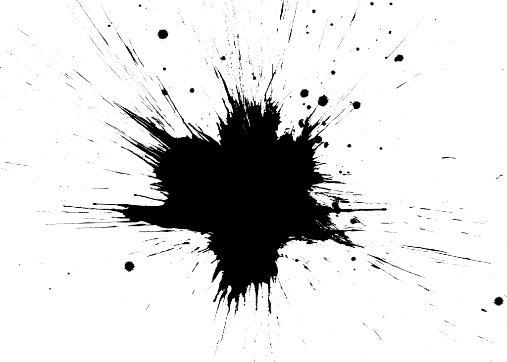 30 Paint Splatter Vol - Black Paint Splash Png (1024x732), Png Download