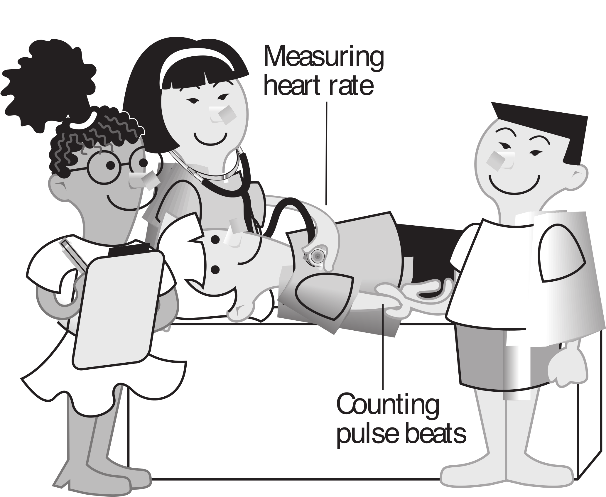 This Free Icons Png Design Of Kids Measuring Heart (2400x1978), Png Download