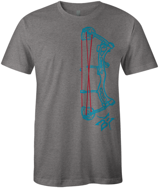 Be Compound Bow Outline Tee - T-shirt (507x600), Png Download