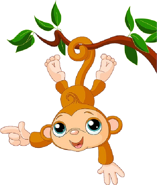 Clip Art Of Cartoon Monkeys - Monkey Cartoon High Resolution (600x600), Png Download