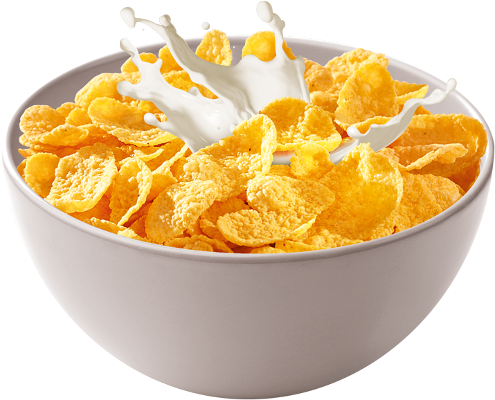 Download Hd Corn Flakes Bowl Png Transparent Png Image Nicepng Com