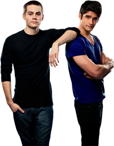 Dylan O'brien And Tyler Posey - Bottled Water (404x501), Png Download