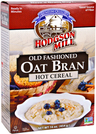 Hodgson Mill Oat Bran Hot Cereal -- 16 Oz (600x600), Png Download
