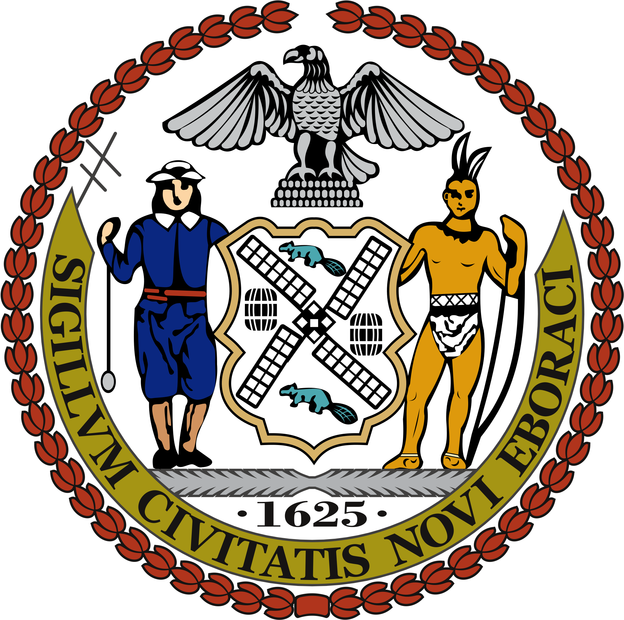 Seal Of New York City (2000x1991), Png Download