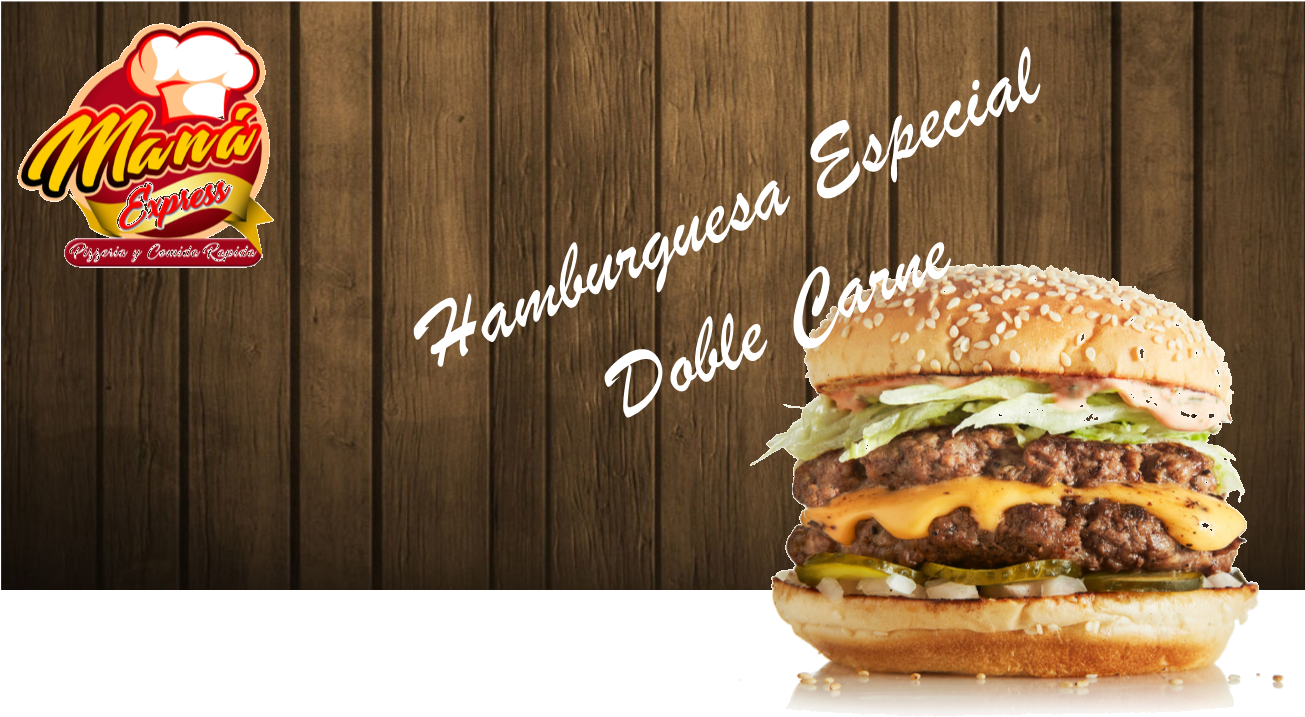 Hamburguesa Súper Doble Carne (1339x792), Png Download