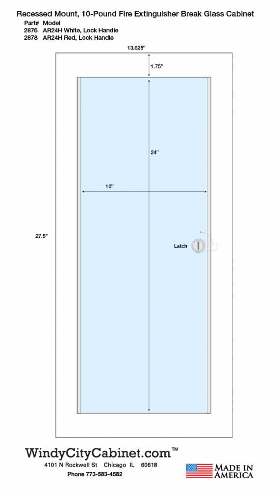 Recessed Mount, Fire Extinguisher Cabinet, Door With (1000x1000), Png Download