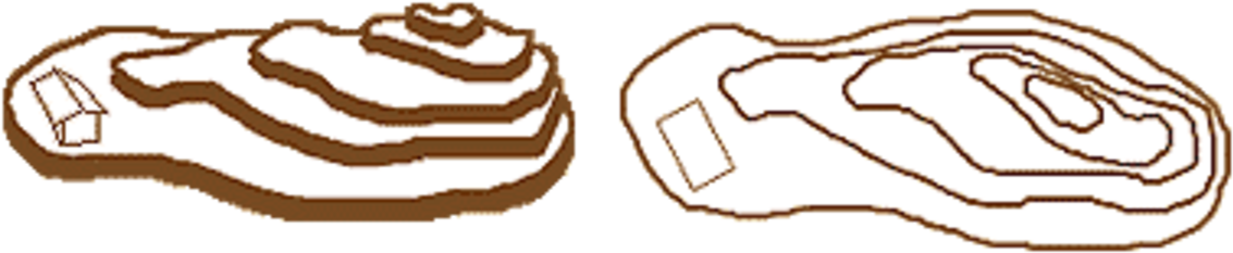 Contour Lines Vs (1200x288), Png Download