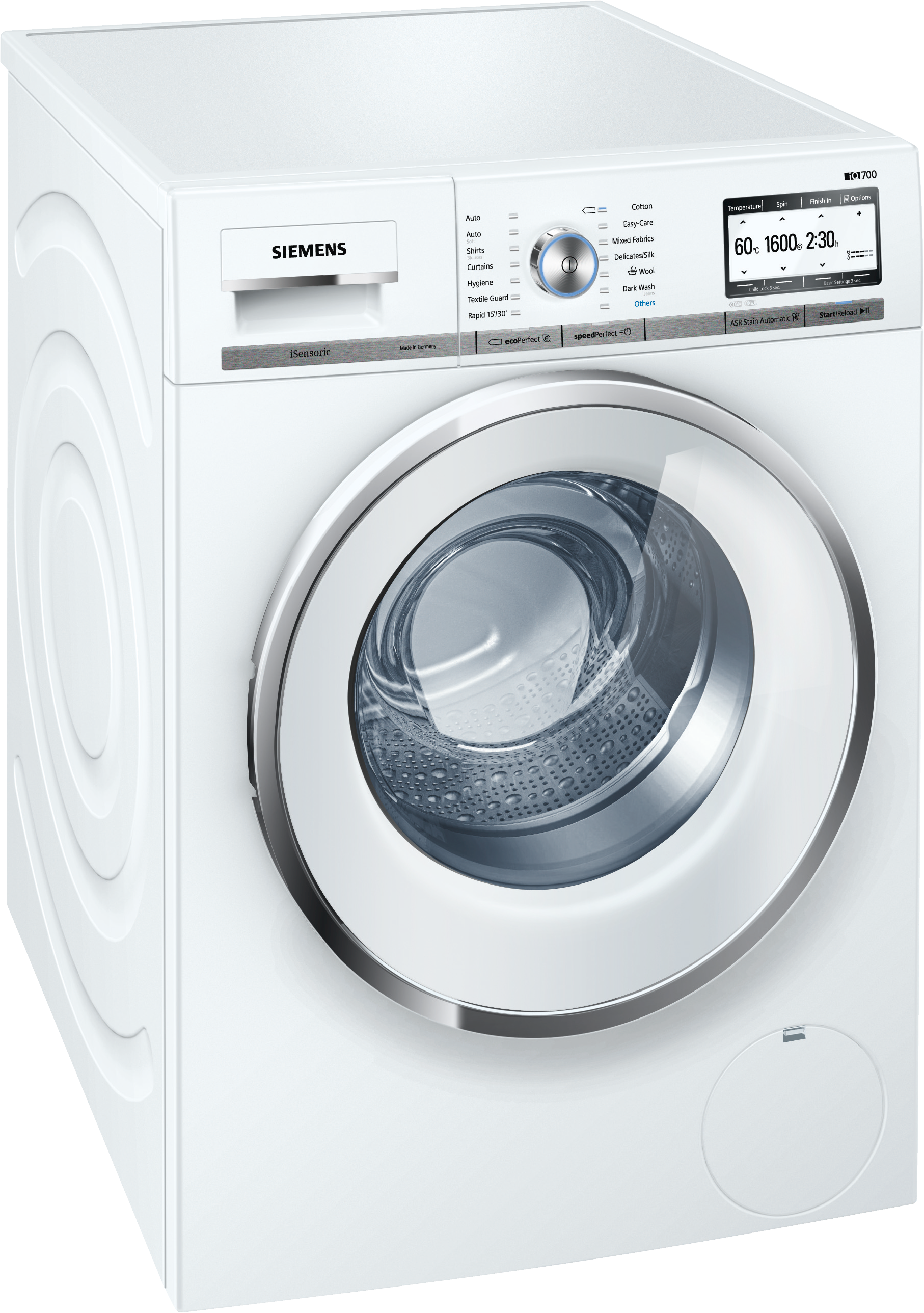 Siemens Iq700 Wm16y792gb White Washing Machine (1814x2577), Png Download