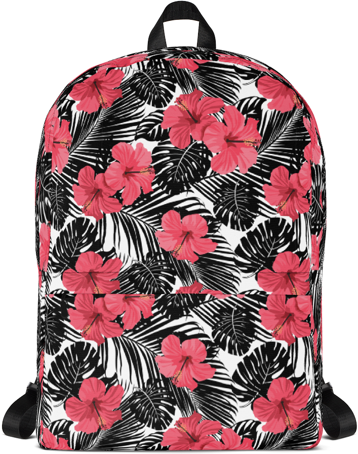 Coral Flowers Backpack (1000x1000), Png Download