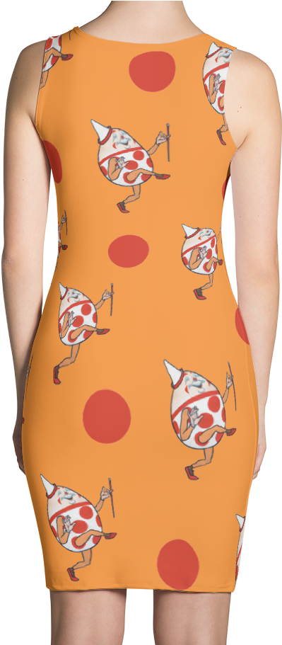 The Humpty Dance Dress In Orange (910x910), Png Download