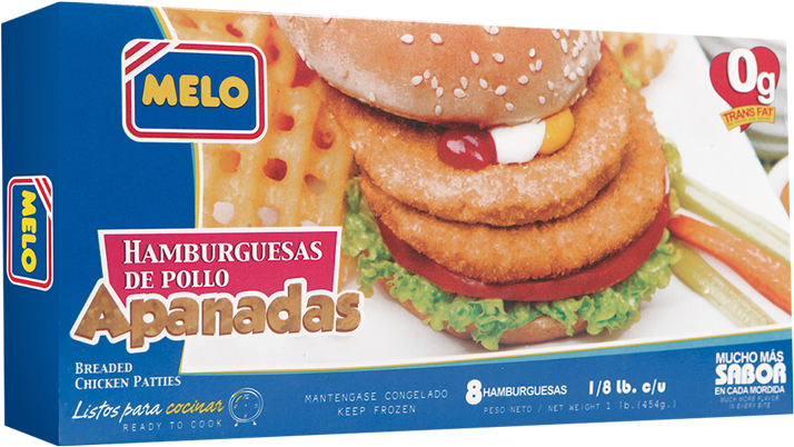 Hamburguesa De Pollo Apanada (800x800), Png Download