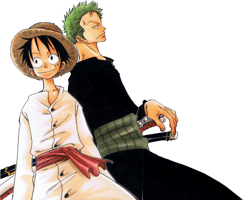 Zoro & Luffy Yeah (826x672), Png Download