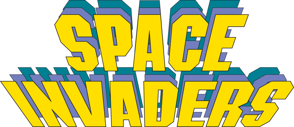 Space Invaders (1024x443), Png Download