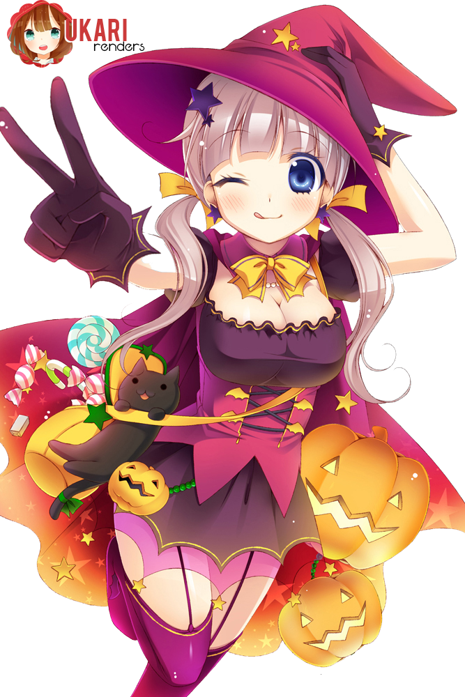 Anime Halloween Png (667x1000), Png Download