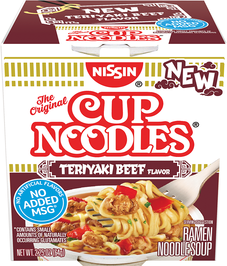 70662 03027 Cup Noodles Teriyaki Beef (1230x853), Png Download