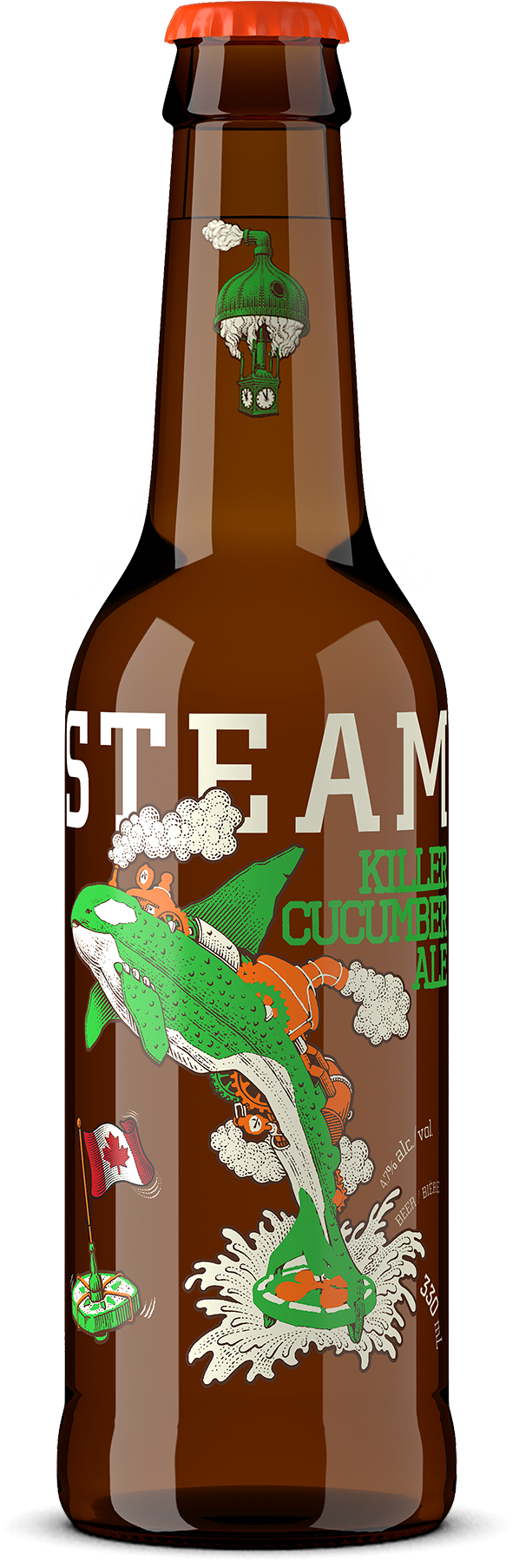 Killer Cucumber Ale 12x Bottle 330ml (670x1909), Png Download