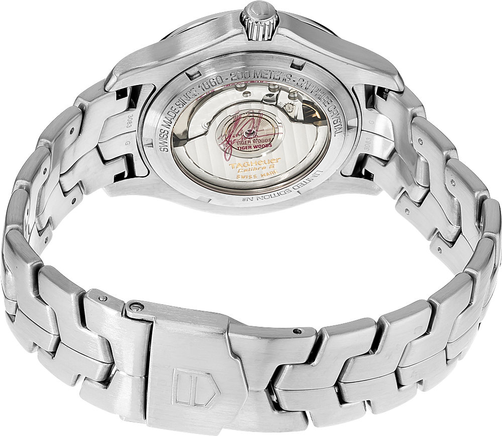 Link Tiger Woods Limited Edition Stainless Steel Automatic (1000x1500), Png Download