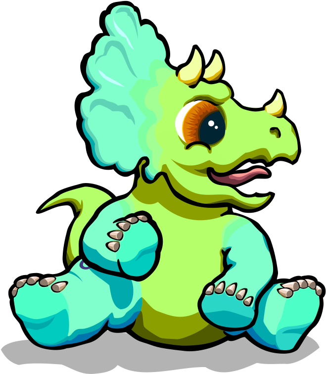 Khủng Long Ba Sừng Bé 3 Triceratops Baby (711x800), Png Download