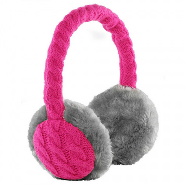 Brand New Kitsound Chunky Knit Audio Earmuffs For Iphone, (600x600), Png Download
