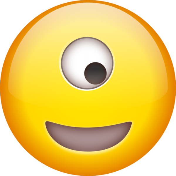 Happy-cyclops (600x600), Png Download