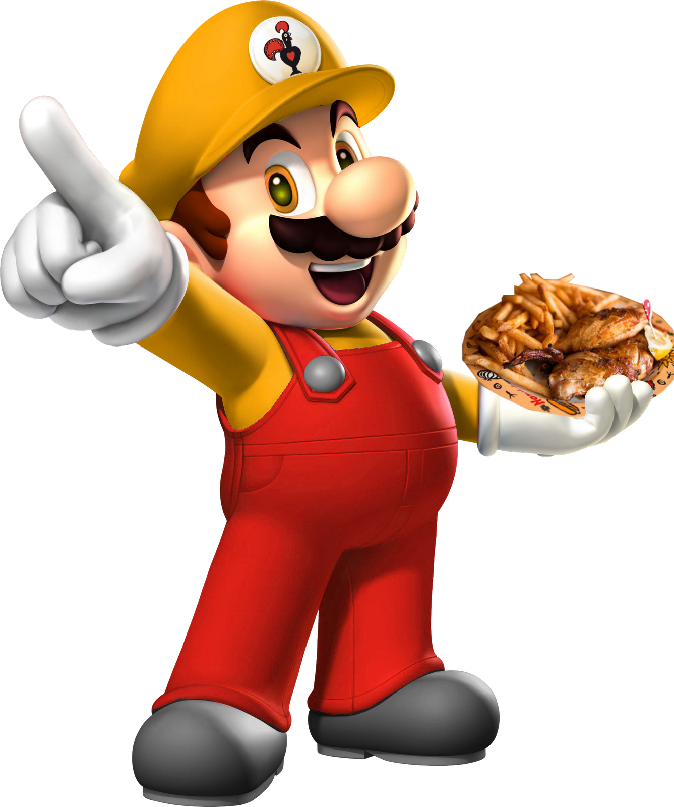 Cheeky Nandos Mario (1337x1600), Png Download