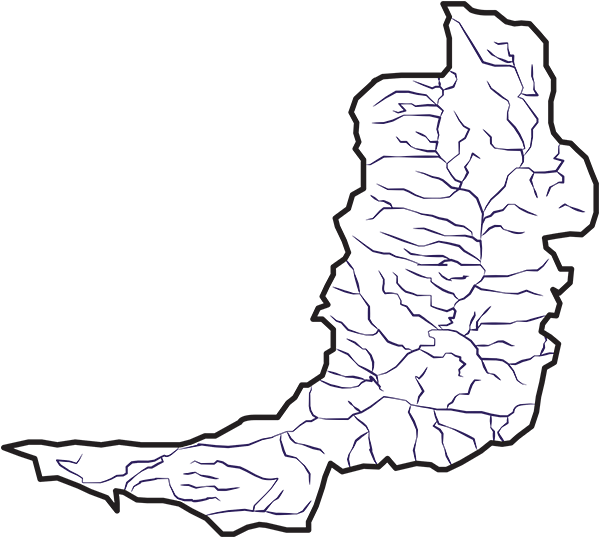 Logan River Watershed Graphic (600x538), Png Download