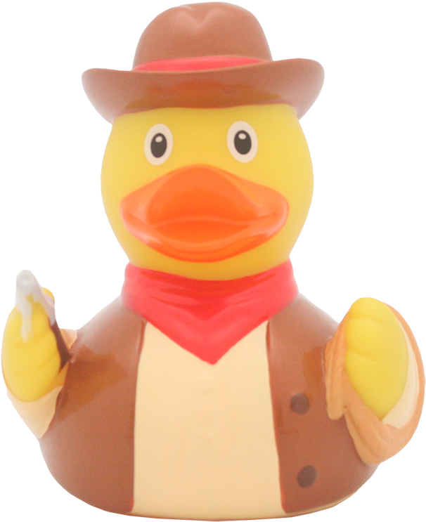 Cowboy Rubber Duck By Lilalu (800x800), Png Download